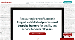 Desktop Screenshot of newframes.co.uk
